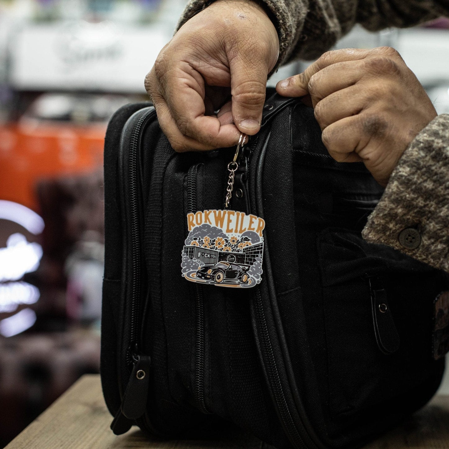 Full Throttle Keyring - Sam's Detailing