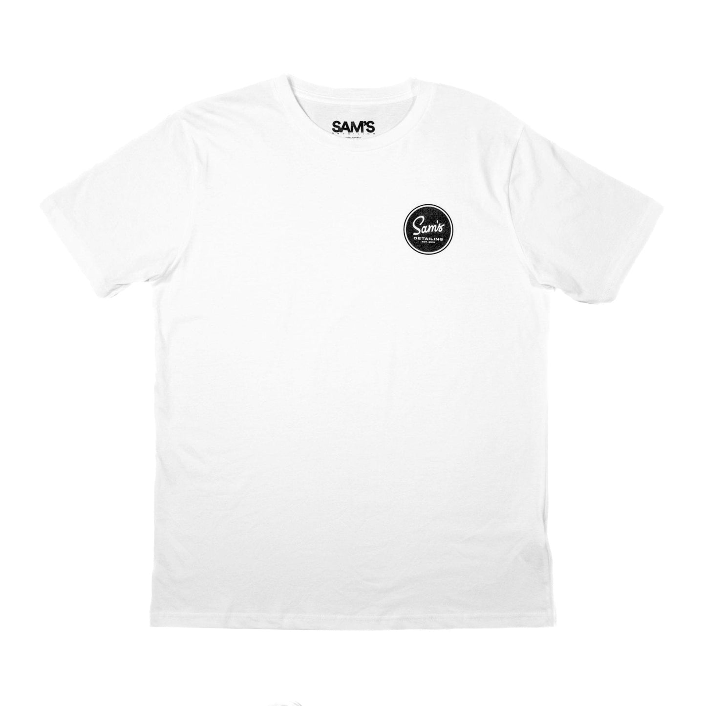 Original Logo White Tee - Sam's Detailing