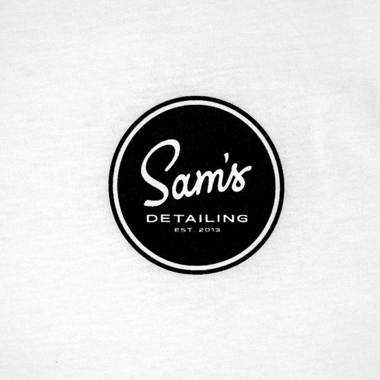 Load image into Gallery viewer, Original Logo White Tee - Sam&amp;#39;s Detailing
